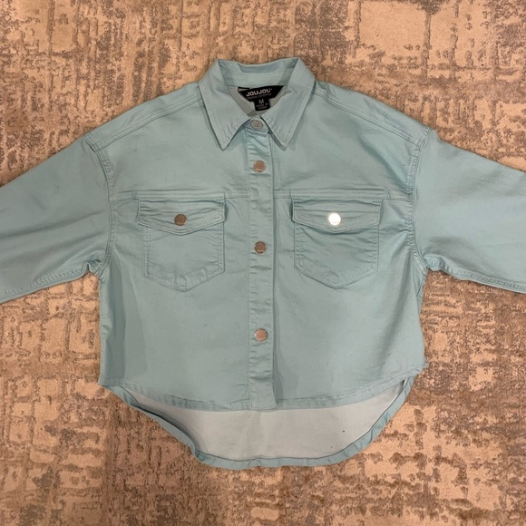 Brand new never worn blue shacket! Comparable to free people shacket. - Picture 2 of 4